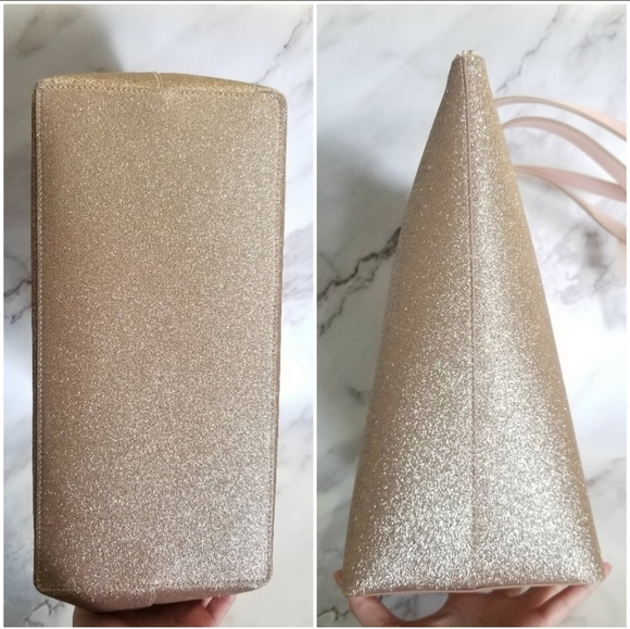 🍒NWT🍒 KATE SPADE GLITTER TOTE & BOXED WALLET SET - Picture 4 of 8